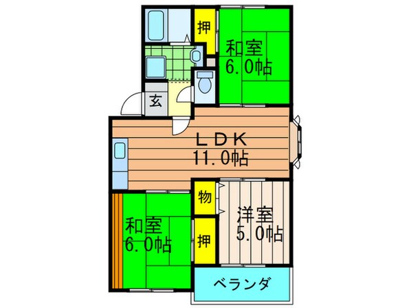 エミネンス西方の物件間取画像